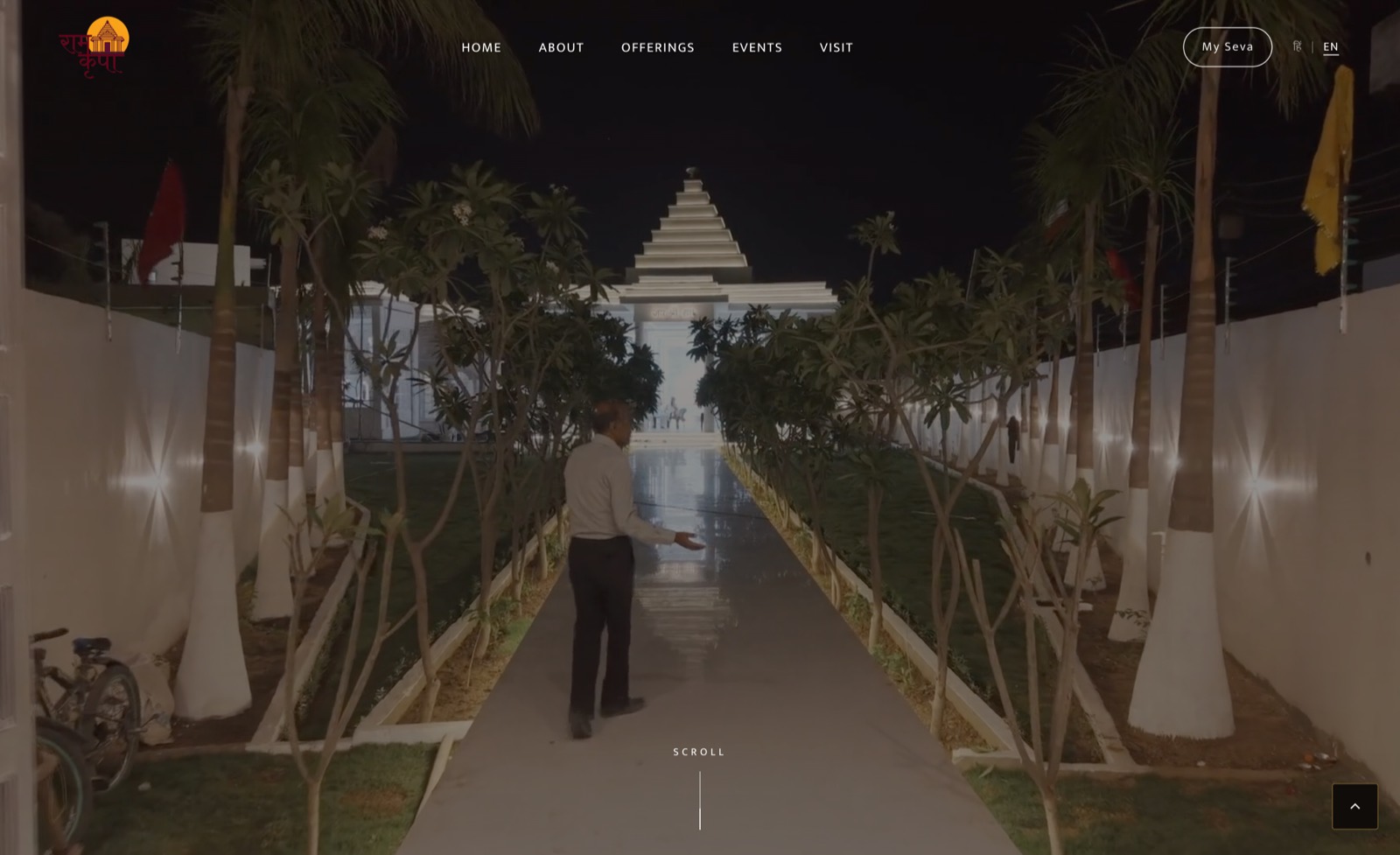 ramkripa.org — live homepage hero